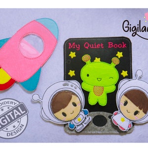 Quiet Book Pattern In The Hoop Machine Embroidery Design. Busy Book Machine Embroidery Design. Digital File
