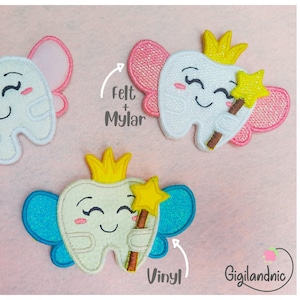 Tooth Fairy and Door Hanger- ITH Embroidery Design- Digital File