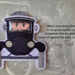 Henry Ford Finger Puppet - ITH Finger Puppets - ITH Educational Toys- Digital File