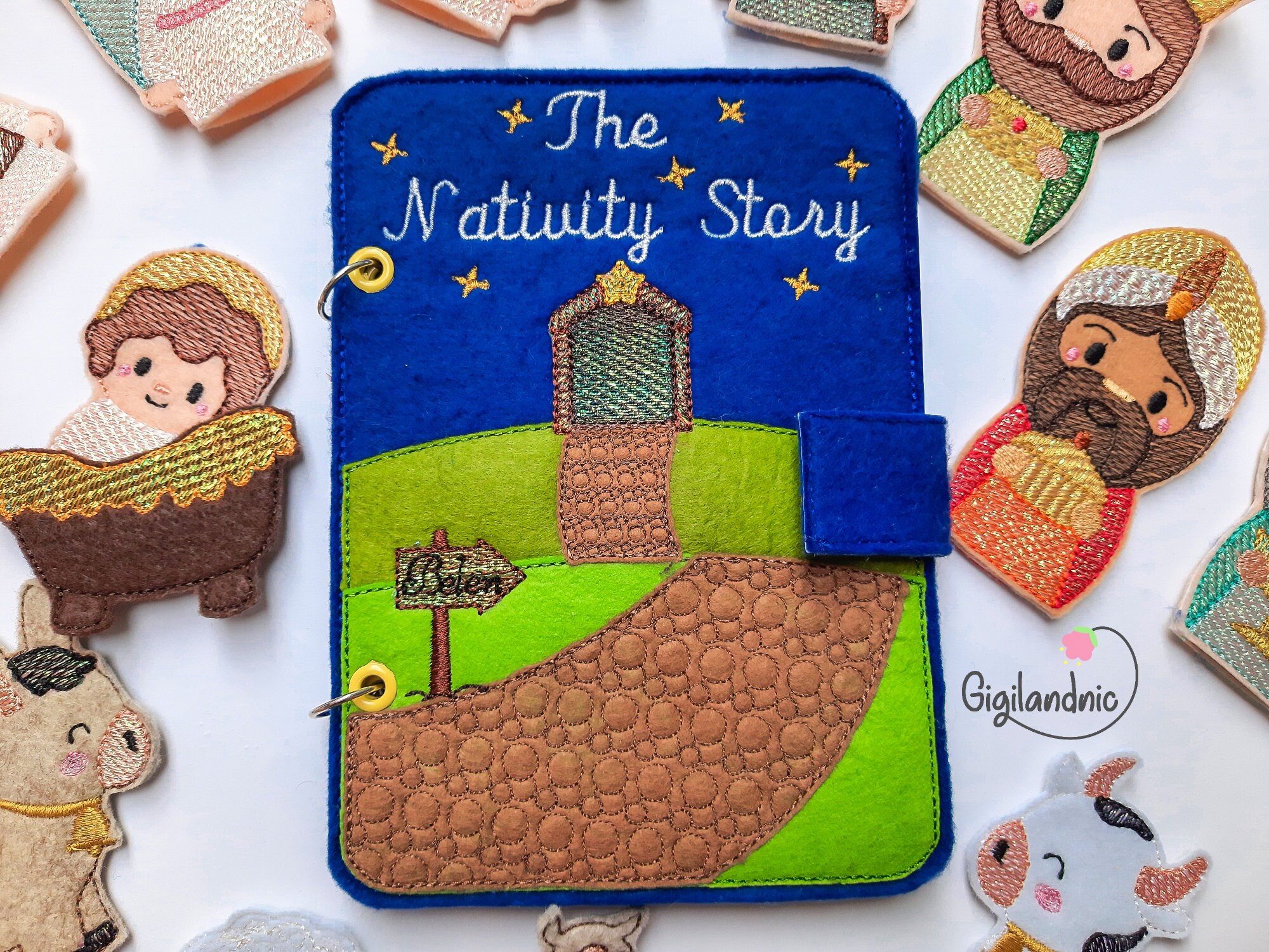ITH Mylar Nativity Story Finger Puppets and Quiet Book- in the Hoop ...