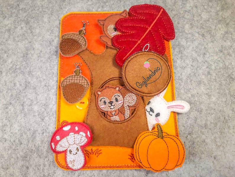 Woodland Quiet Book in the Hoop Machine Embroidery Design. Etsy