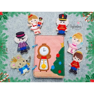 The Nutcracker – In-the-Hoop Machine Embroidery Design. ITH Quiet Book – Digital File