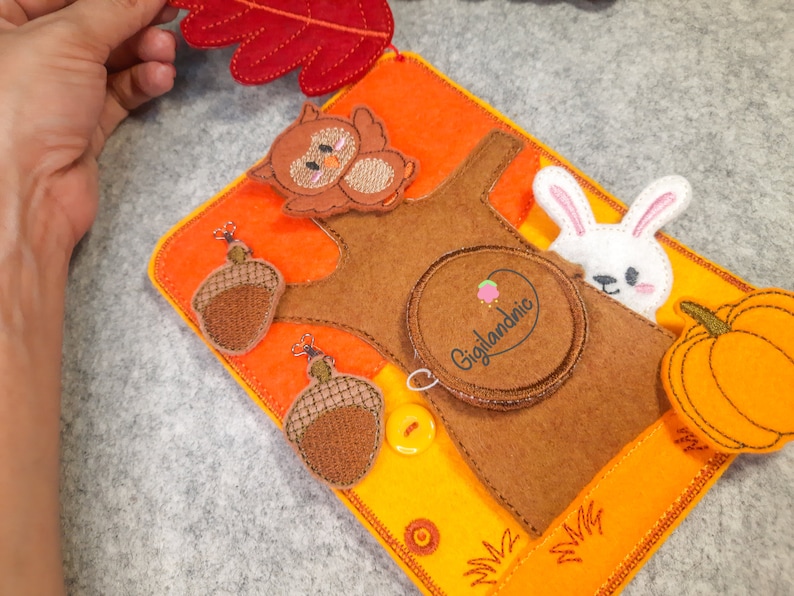 Woodland Quiet Book in the Hoop Machine Embroidery Design. Etsy