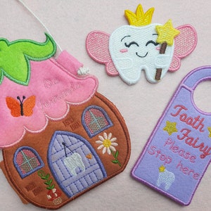 Tooth Fairy Kit- ITH Embroidery Design- Digital File