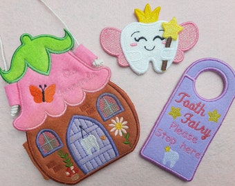 Tooth Fairy Kit- ITH Embroidery Design- Digital File
