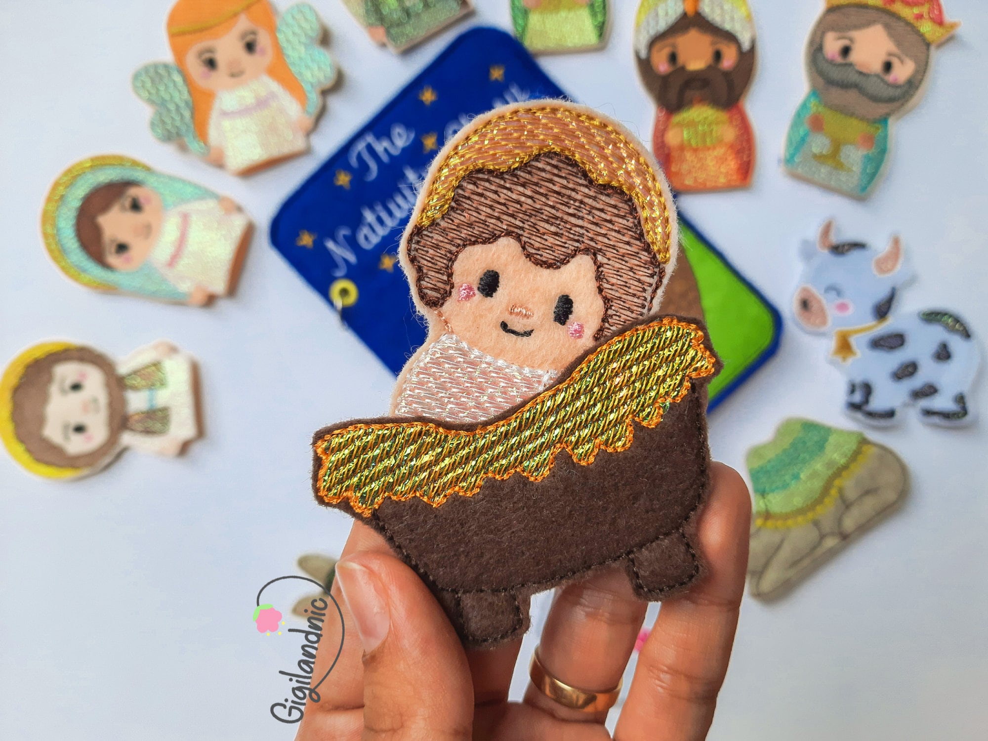 ITH Mylar Nativity Story Finger Puppets and Quiet Book- in the Hoop ...