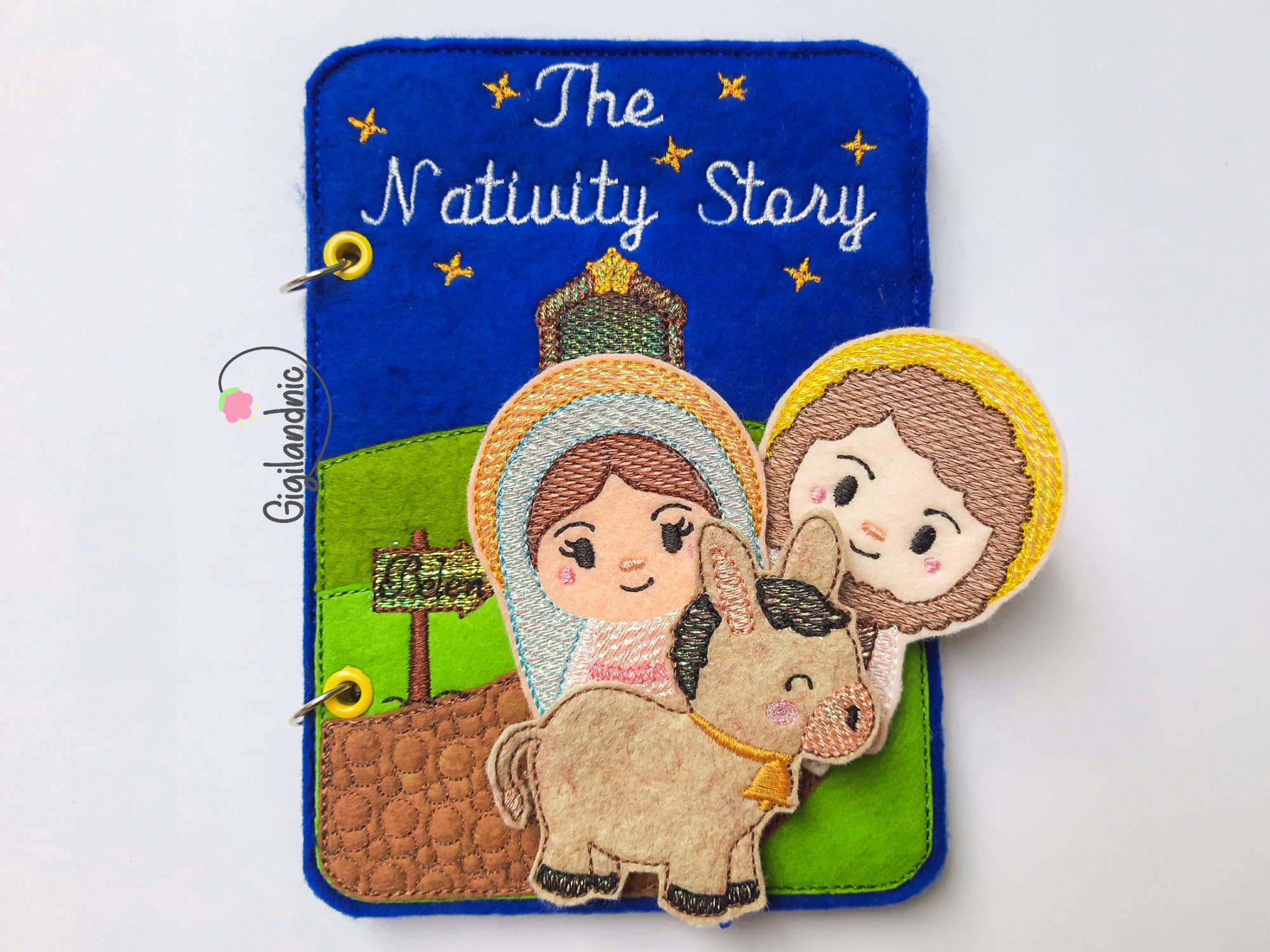 ITH Mylar Nativity Story Finger Puppets and Quiet Book- in the Hoop ...