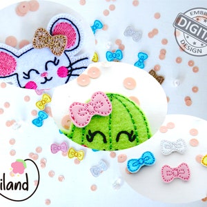 Little Bow Tie Feltie &quot;Add On&quot; Machine Embroidery File- Digital File- Ith Feltie File