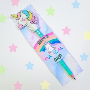 Unicor Pencil Topper - Digital File - ITH Unicorn Pencil Topper