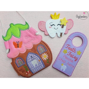 Tooth Fairy Kit- ITH Embroidery Design- Digital File