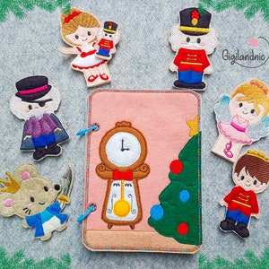The Nutcracker – In-the-Hoop Machine Embroidery Design. ITH Quiet Book – Digital File