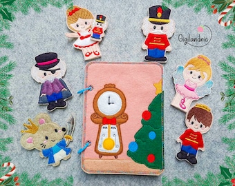 The Nutcracker – In-the-Hoop Machine Embroidery Design. ITH Quiet Book – Digital File