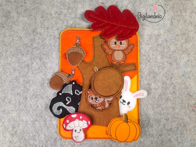 Woodland Quiet Book in the Hoop Machine Embroidery Design. Etsy