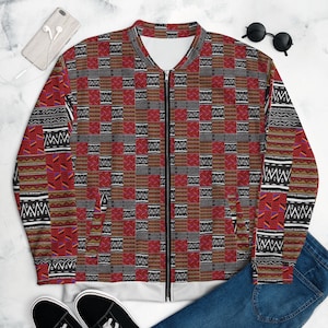 AFRICAN MOTIF Unisex Bomber Jacket