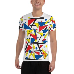 ABSTRACT All-Over Print Men&#39;s Athletic T-shirt