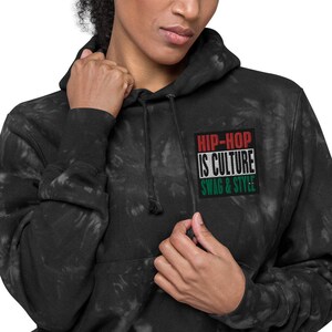 HIP HOP SWAG Unisex Champion tie-dye hoodie