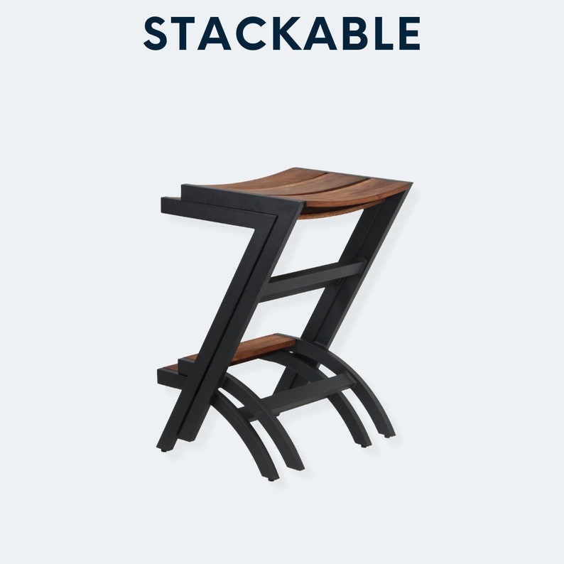 Outdoor Bar Stools Counter Height Set of Two FREE Etsy Canada