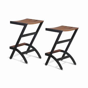 Outdoor Bar Stools, Counter Height - Set of Two | Flash Sale 15% OFF ends soon | FREE SHIPPING within North America