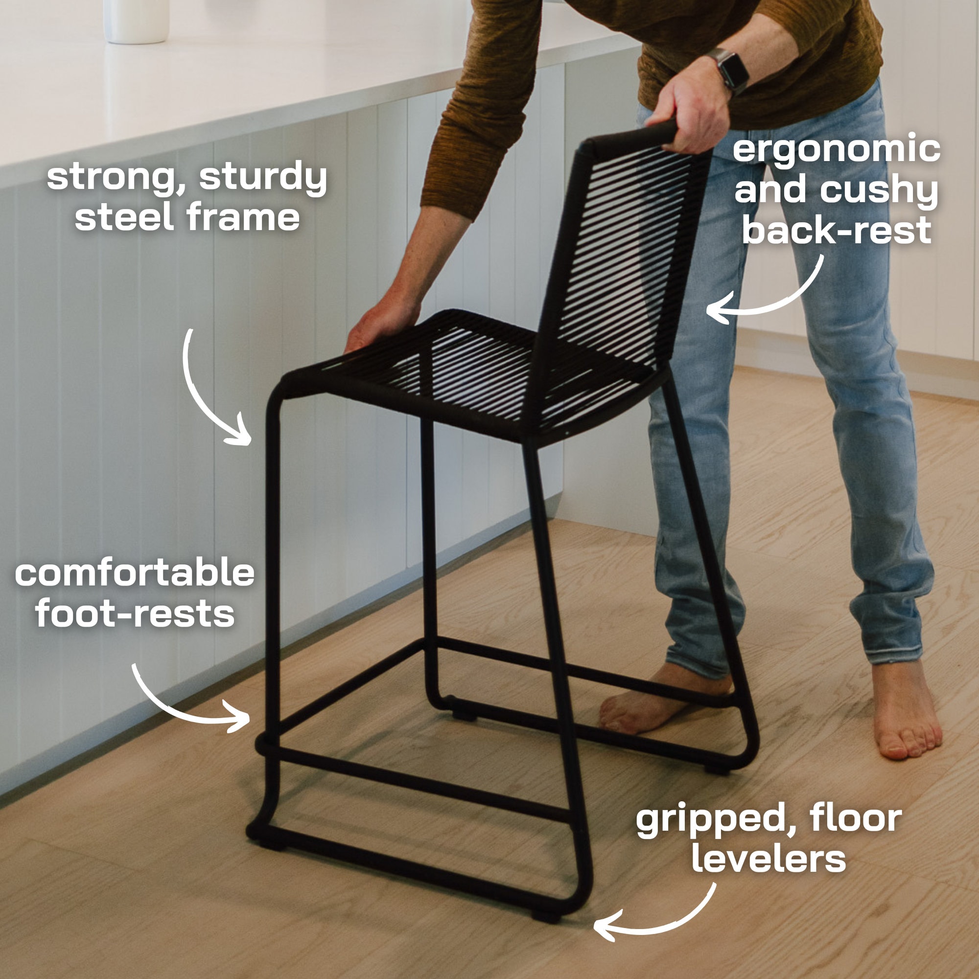 Outdoor stacking 2024 bar stools