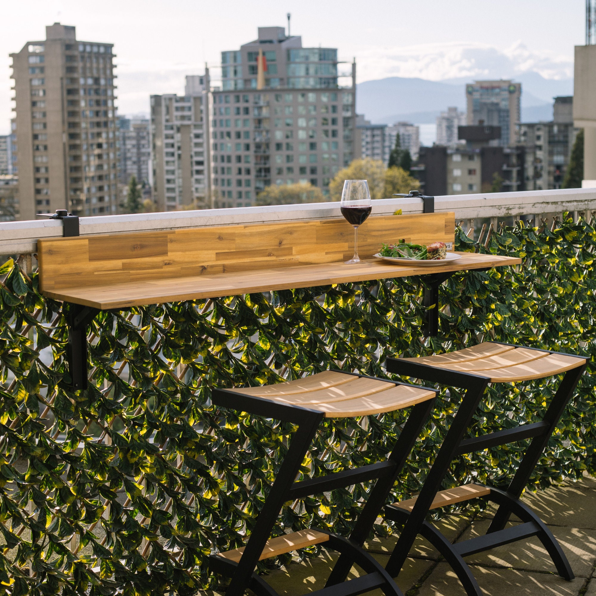 Outdoor Bar With Authentic Barn Wood-outdoor Furniture-gifts for