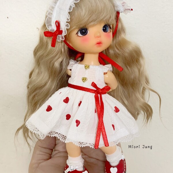 Doll Clothes for Lati Yellow doll / Pukifee/  My Meadow Twinkle. BJD doll outfit. Outfit for 1/8 doll / 16cm Height.