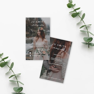 Photography Business Card Template, Photoshop Template, Photo Business Card Template, Photo Marketing Template, PSD