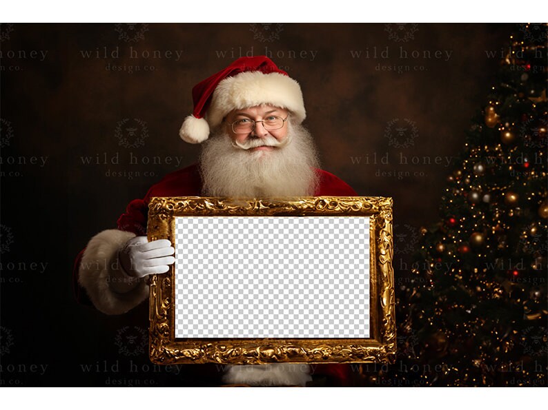 A Santa Claus Easel -200 Paper Photo Frame 4x6.