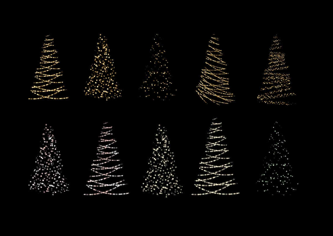 Christmas Tree Lights Overlays for PS Textures Etsy Canada