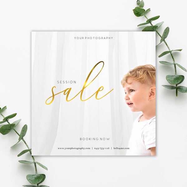 Session Sale Marketing Template, promotion, sale, offer. Photography Session flyer, digital download