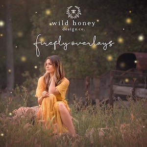 Firefly Overlays, Fireflies Overlays, Photoshop Overlays, JPEGs, Photoshop Overlay, Gold Fireflies, for photographers