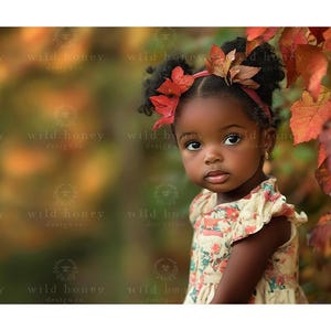 Fall Digital Backdrop, Woodland, Bokeh, Painterly, Fine Art, Digital Background, Autumn Leaves, Portrait, Photography, Composite