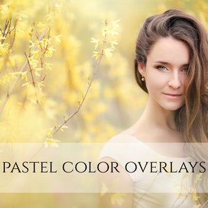 Pastel Color Blur Overlays for Photoshop, PS Textures, fine art, canvas, digital backdrops, digital background. Spring, Flower Colors