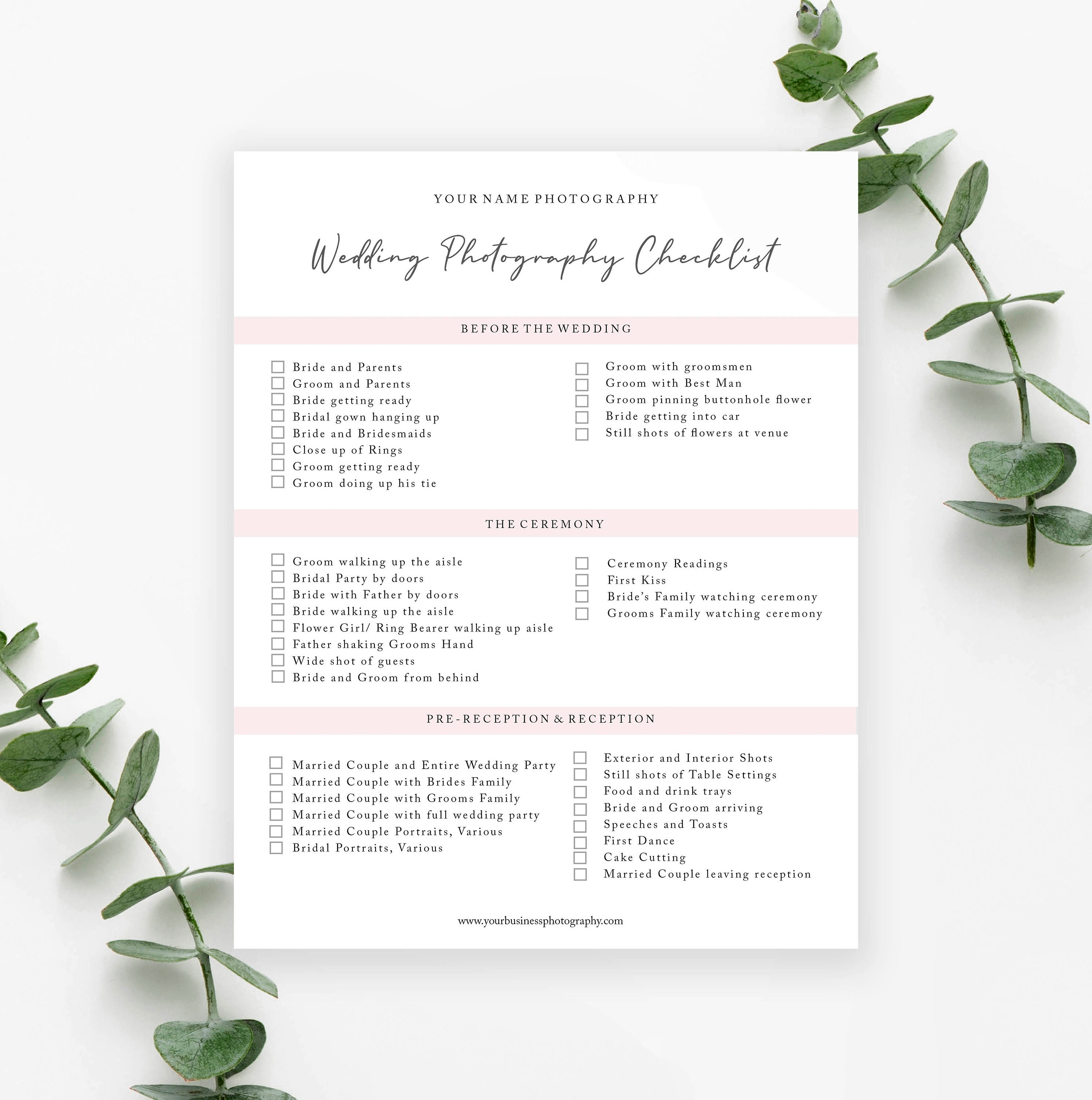 Photography Checlist Example Wedding Photography Checklist Photos Clipart