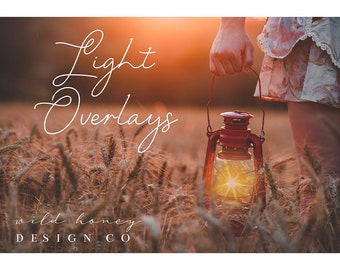 Light Overlays, Lantern Overlays, Candle Overlays for Photoshop, PNGs, Photoshop Overlay