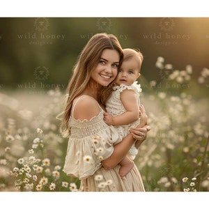 Wildflowers Digital Backdrop, Flower Field, Digital Background for Photography, Flowers, Composite, Summer, Spring