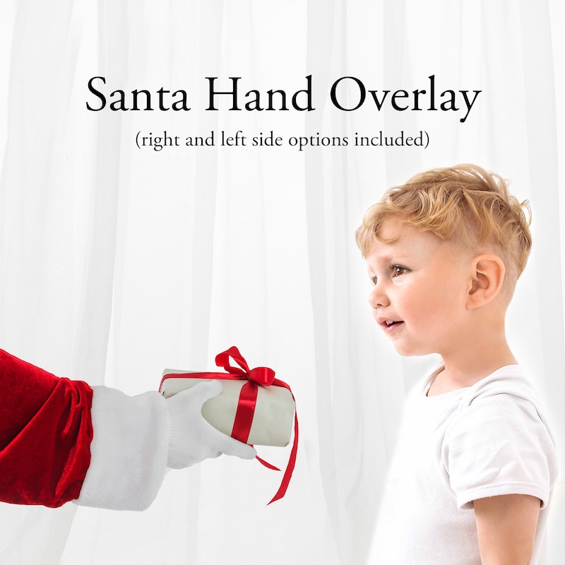 Santa Hand Overlay - Etsy