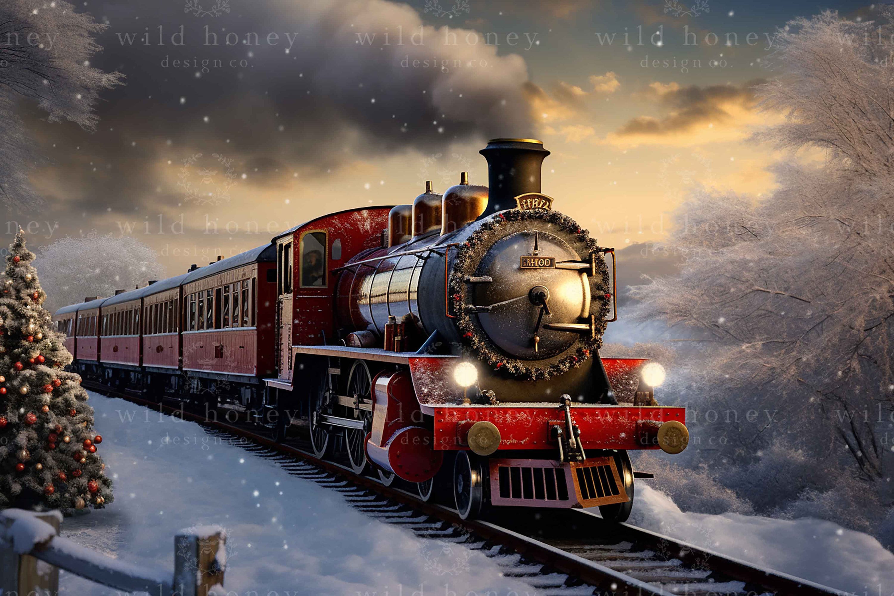Christmas Train Wallpaper