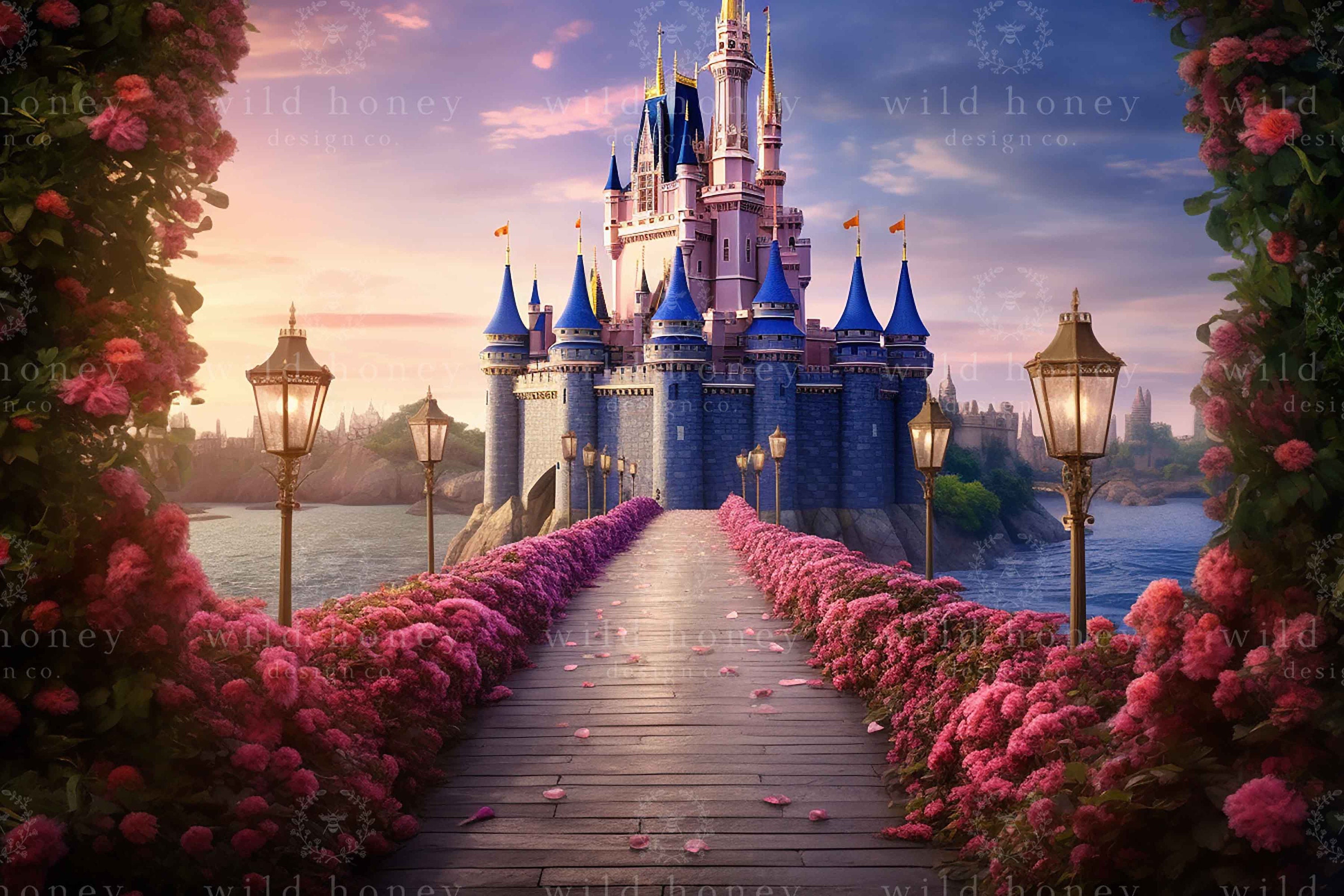 Backdrops4ever Blooming Palace 3D Scenic Photo Video Backdrop