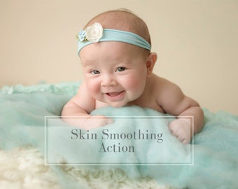Newborn Skin Smoothing Photoshop Action (Digital Download)