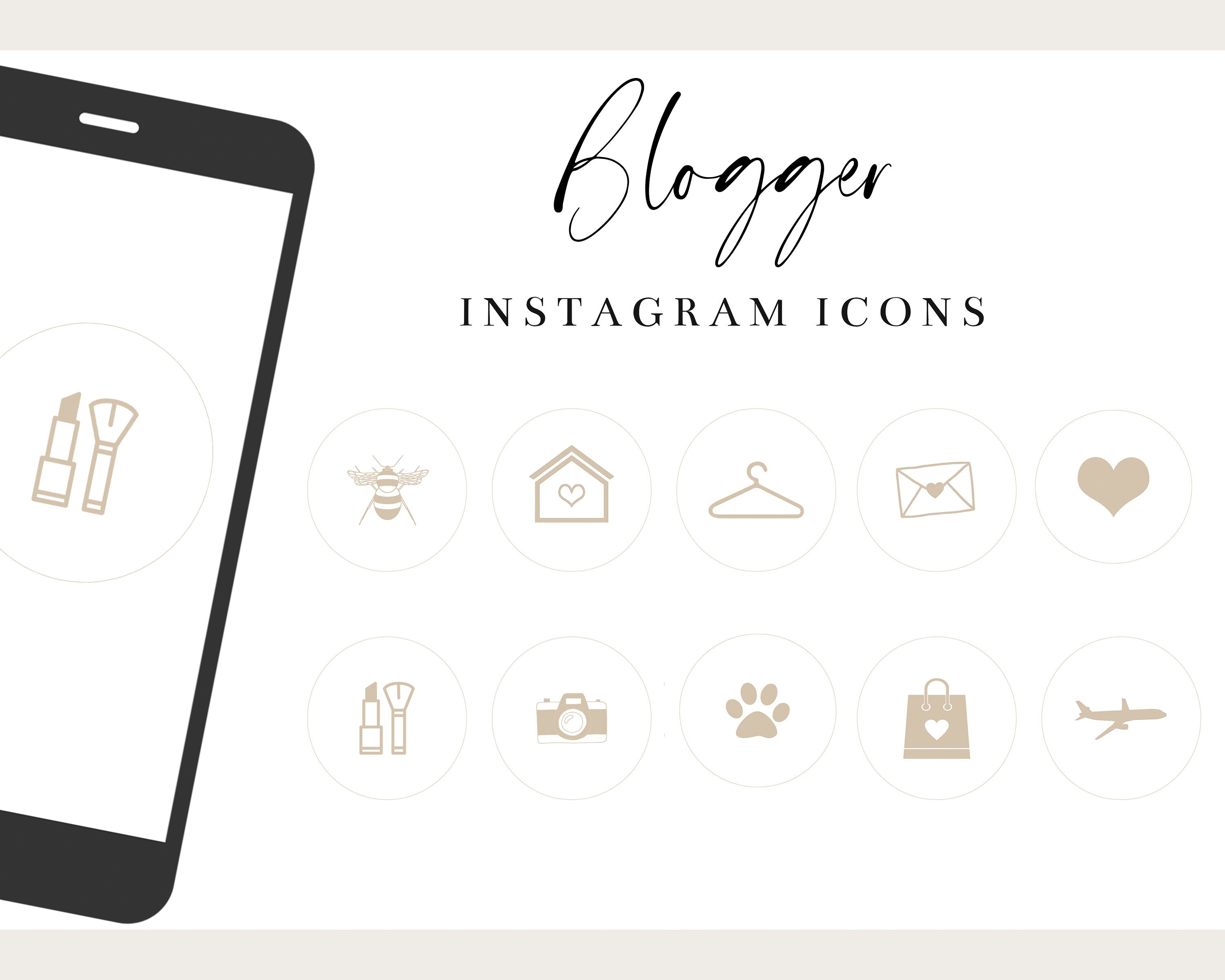 Travel Pets Home Influencer Photos Blogger Instagram Story Highlight Cover Icons Shopping Events Makeup Youtuber