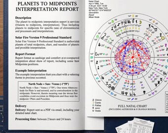 Astrology - Planets to Midpoints Report – Interpretation