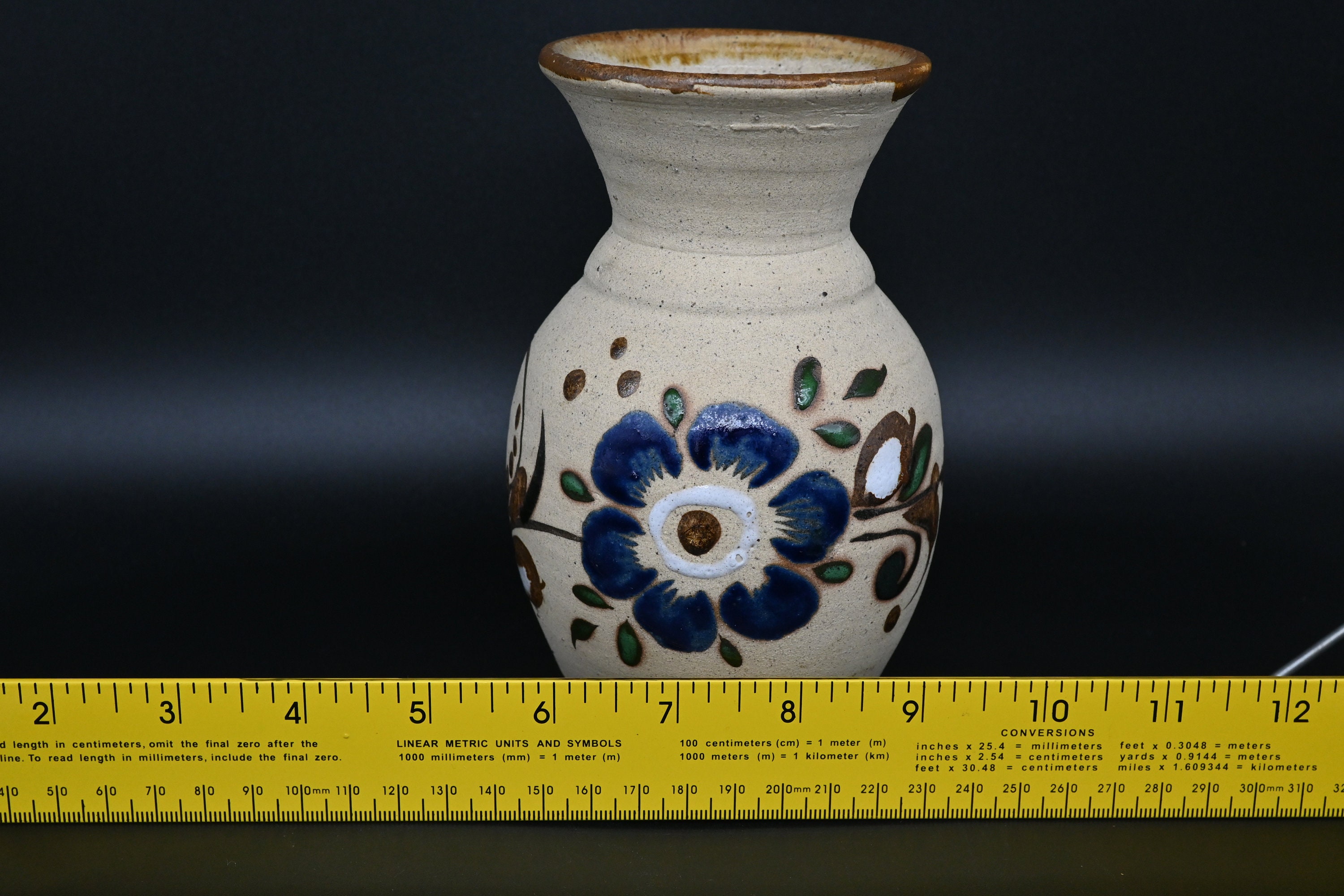 geloof Mislukking Perth Tonala Mexico Hand Turned Hand Painted Artist Pottery Vase - Etsy