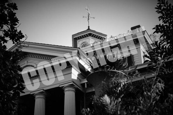 Haunted Mansion Disneyland Vase Exterior Art Photography Print Etsy