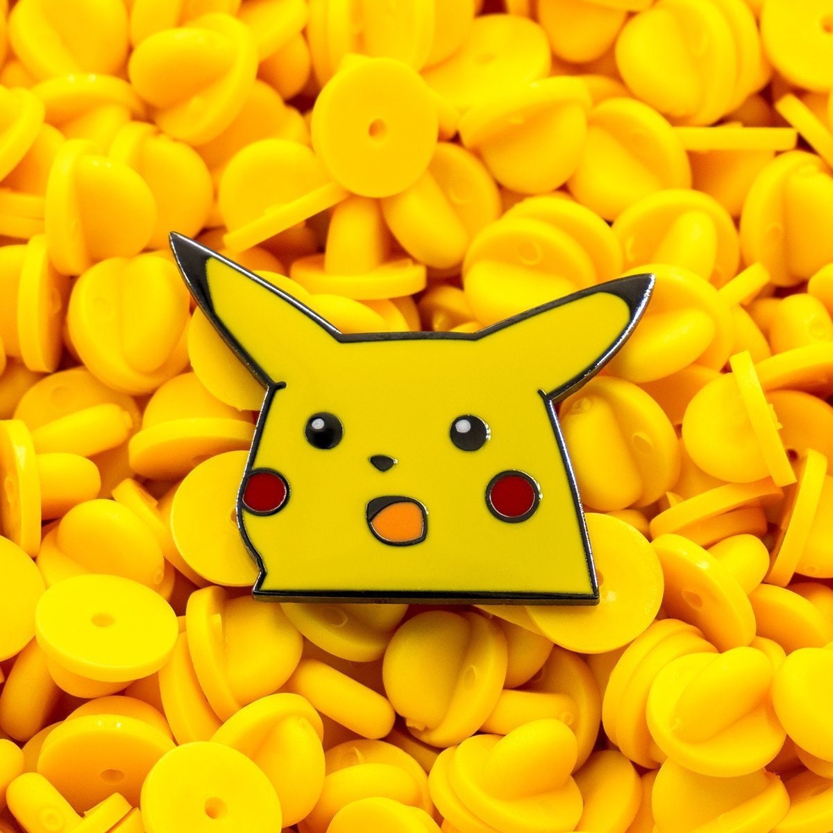 Surprised Pikachu Meme Hard Enamel Pin by PIN LADS — Kickstarter