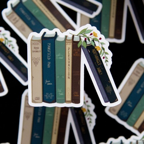 Emma Sticker Pack Jane Austen Book Decal for Laptop or Etsy