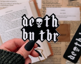 Death By TBR Sticker, 2x3in