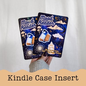 Kindle Insert - Celestial Mood Reader, Kindle Case Insert, Kobo Case Insert, Kindle Paperwhite Insert, Kindle Basic, Ereader Insert Bookish