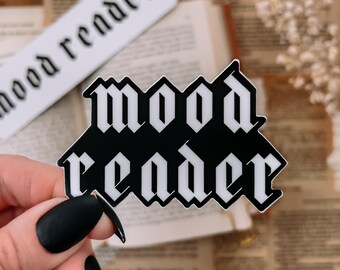 Mood Reader Blackletter Sticker, 2x3in