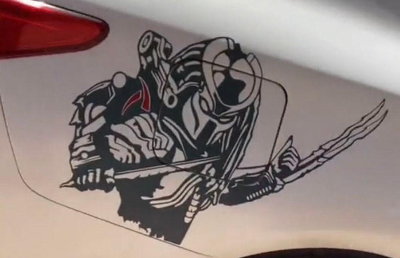 Predator Alien Bumper Sticker - 5" Weatherproof Vinyl Decal For