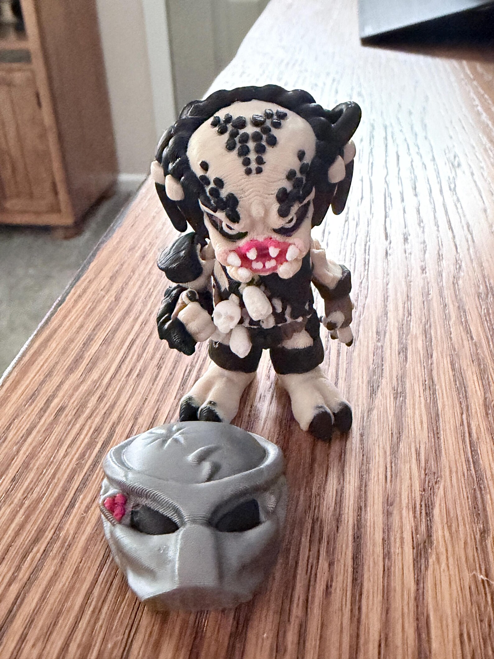 3D Printed Predator Keychain, Decoration, Figurine With Removable ...